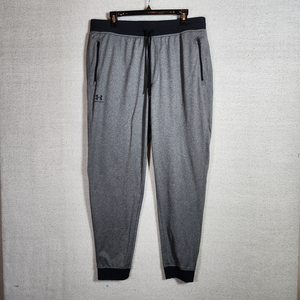 Under Armour Sportstyle Elete Men's Gray With Black Loose Fit Jogger Pants